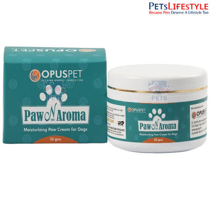 Opus Pet Paw N Aroma | Moisturizing Paw Cream for Dogs & Cats | Paw Pad Protection & Healing | 50 g