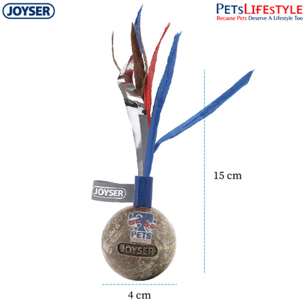 JOYSER Catnip Ball with Ribbons – Blue/Pink | Interactive Cat Toy