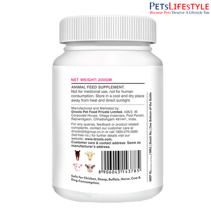 Drools Absolute Skin & Coat Supplement Tablets for Dogs