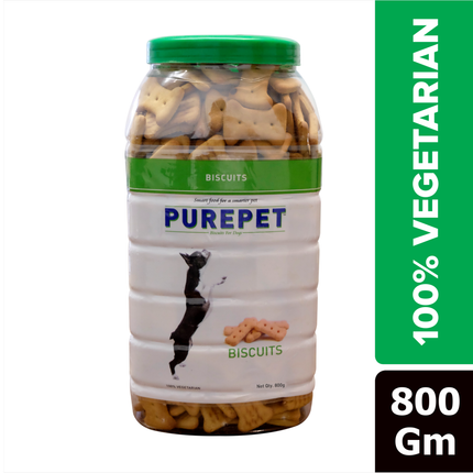 Purepet Biscuit 100% Veg Flavour Dog Treats (800g)