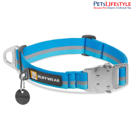 Ruffwear Top Rope Dog Collar | Premium Reflective Collar with All-Metal Talon Buckle