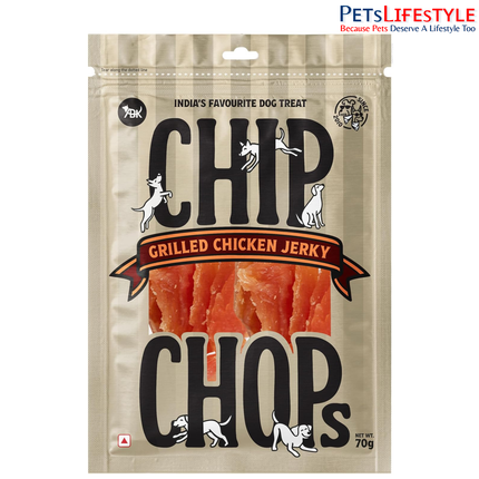 Chip Chops Grilled Chicken Jerky Dog Treats 70gm