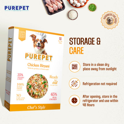 PurePet Chicken Biryani Fresh Dog Food 300g