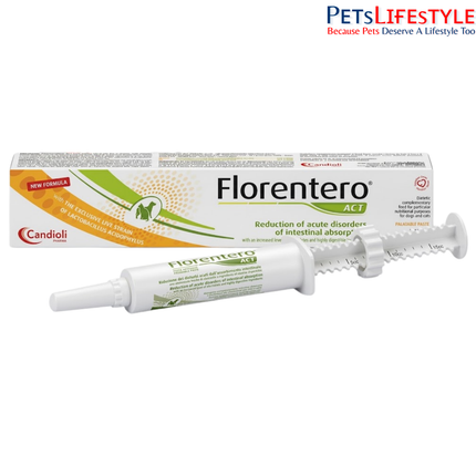 Florentero ACT Probiotic Paste for Dogs & Cats Diarrhea & Gut Health Support (15 ml)