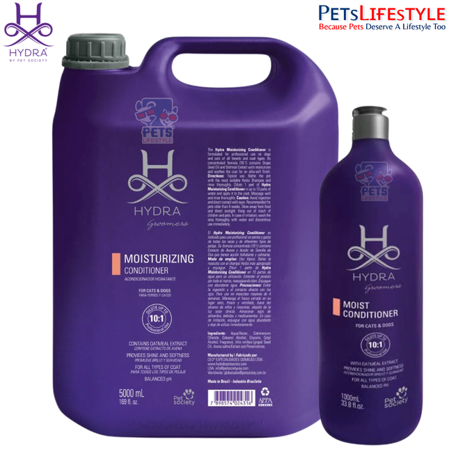 Hydra Groomer’s  Moisturizing Conditioner  for Dogs & Cats – Shine & Hydration