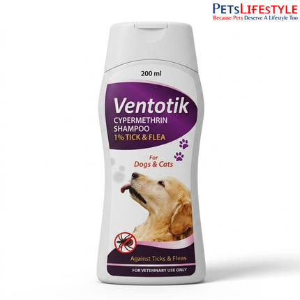 Medilogy Biotech Dog and Cat Ventotick Shampoo, 200 ML
