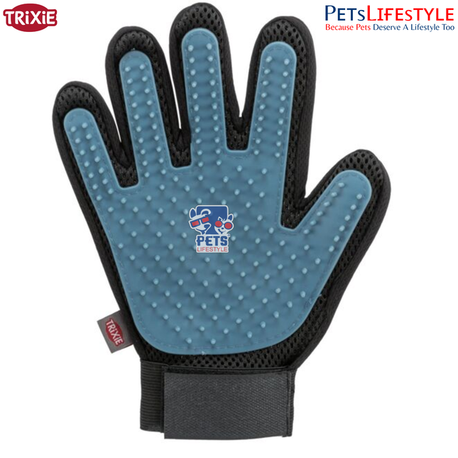 Trixie Fur Care Glove 16×24 cm – Massage & Shine Grooming Glove for Sensitive Pets