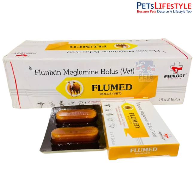 FLUMED Vet Bolus – Flunixin Meglumine 1000 mg Bolus for Livestock