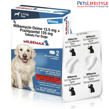 Elanco Milbemax Heartworm Dewormer for dogs