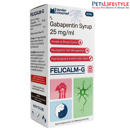 Corise Felicalm-G Gabapentin 25mg/ml Syrup 30ml for Cats