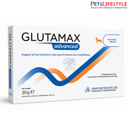 Glutamax Advanced Liver Support Tablets for Dogs & Cats Chronic Liver Care
