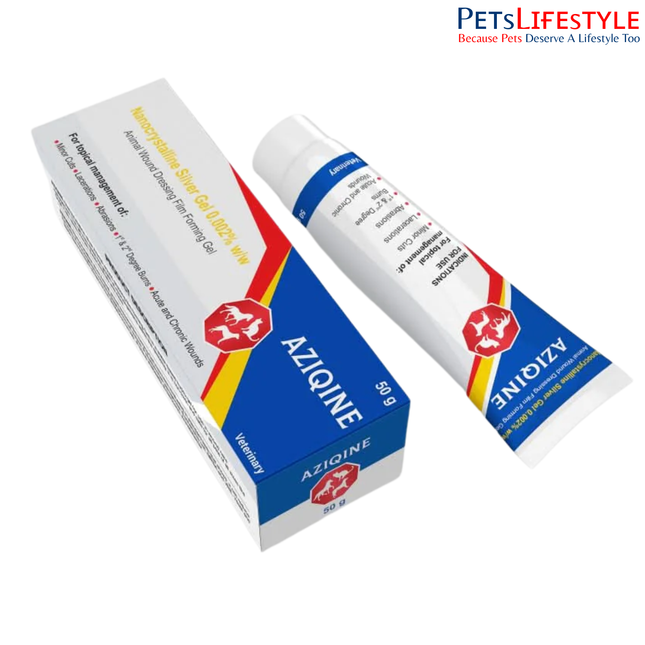Aziqine Animal Wound & Dressing Gel – Veterinary-Trusted Wound Healing Gel for Fast Animal Recovery
