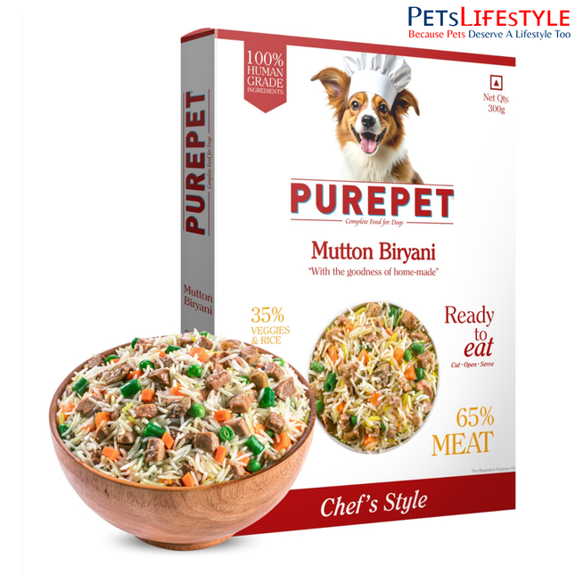 PurePet Mutton Biryani Fresh Dog Food 300g