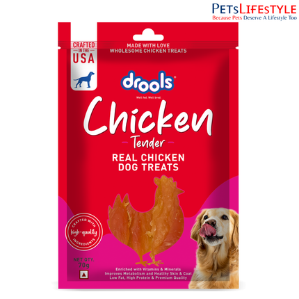 Drools Chicken Tender Dog Treats 70g
