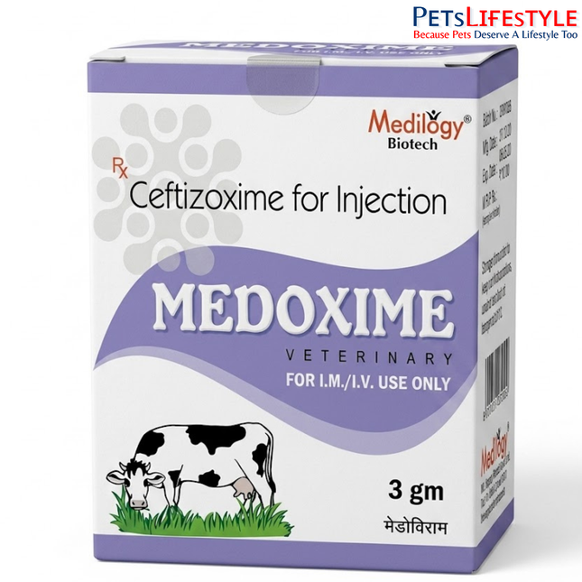 Medoxime Injection | Ceftizoxime for Injection 3 gm (Veterinary)