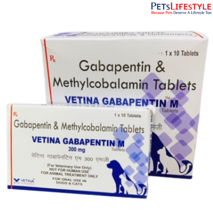Vetina Gabapentine-M 300 mg Tablets for Dogs and Cats 10 Tablets