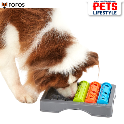 FOFOS Interactive Treat Puzzle Feeder ,Brain Enrichment & Slow Feeding Toy for Dogs