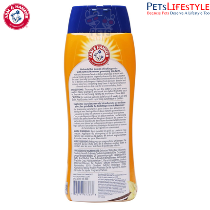 Arm & Hammer Tearless Kitten Natural Cat Shampoo for Odour Control – Sweet Almond, 20 Fl Oz