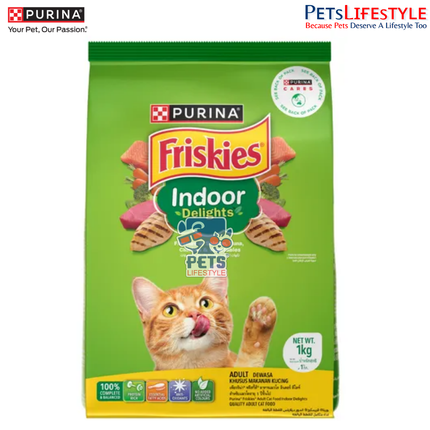 Friskies Indoor Delights Adult Dry Cat Food – Complete Nutrition for Indoor Cats