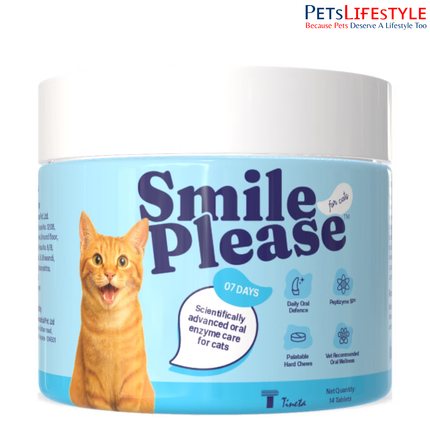 Tineta Smile Please Tasty Chews for Daily Oral Care for Cats
