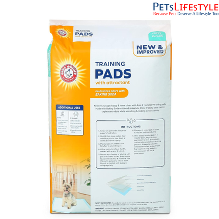 Arm & Hammer for Dogs Puppy Training Pads with Attractant – 25 Count