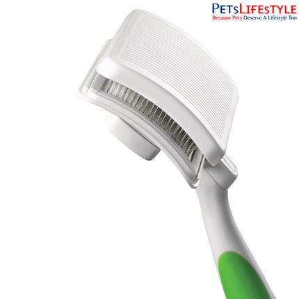 Andis Self-Cleaning Slicker Brush for Dogs & Cats – Lime Green