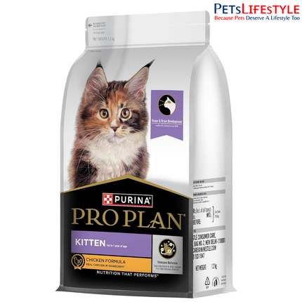 Purina Pro Plan Kitten Dry Cat Food Chicken Formula – Advanced Nutrition for Growth, Brain & Immunity Support