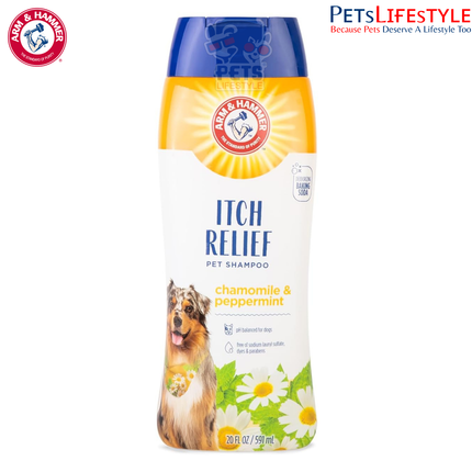 Arm & Hammer for Pets Itch Relief Shampoo – Chamomile & Peppermint, 20 Fl Oz (591 ml)