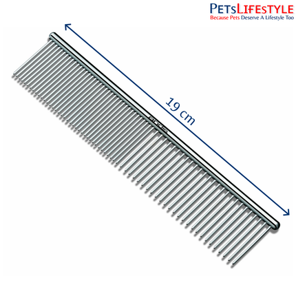 Andis Stainless Steel Comb for Knots, Mats & Loose Hair Removal – 7.5 Inch