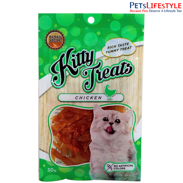 Rena Kitty Treats Sliced Soft Chicken Jerky Cat Treat - 30 g