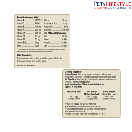 Palamountains My Beau Supplement Pigeon Express 750 ml
