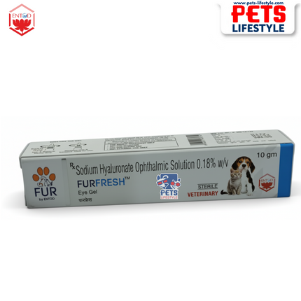 FURFRESH Eye Gel – 10 gm for Dry Eyes & Post-Operative Care in Dogs & Cats