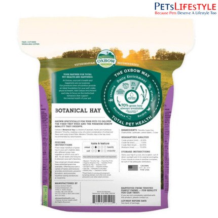 OXBOW Botanical Hay 425g – Timothy Hay Blend with Natural Herbs for Small Pets
