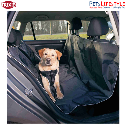 Trixie Car Seat Cover for Dogs – Rear Seat Protection Mat (1.45 × 1.60 m) Black