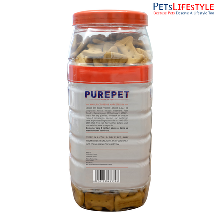 Purepet Chicken Flavour Real Mutton Biscuit Dog Treats 800 g