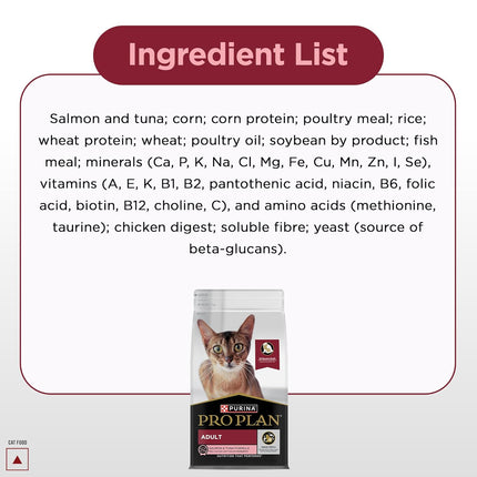 Purina Pro Plan Adult Dry Cat Food Salmon & Tuna – Advanced High Protein Nutrition for Adult Cats
