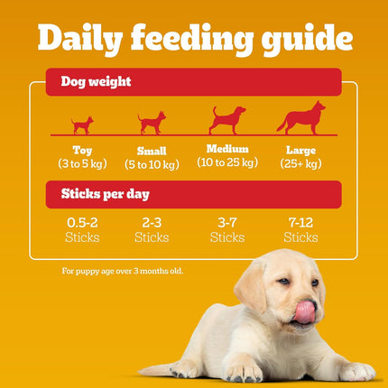 Pedigree Schmackos Stix Milk & Egg Flavour Puppy Dog Treat 70g