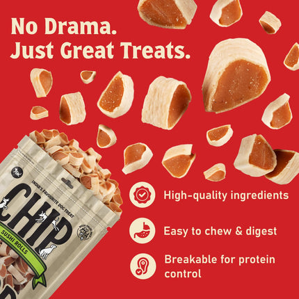 Chip Chops Sushi Rolls Dog Treats 70gm & 250gm
