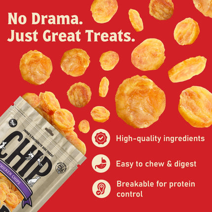 Chip Chops Chicken Chips Coins Dog Treats High Protein Dog Treats