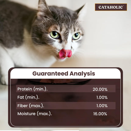 Cataholic Chicken & Fish Treats for Cats and Kittens | Cube Chicken & Codfish Snack | High Protein, Easily Digestible, Healthy Cat Treats for Training & Daily Rewards – 50 gm