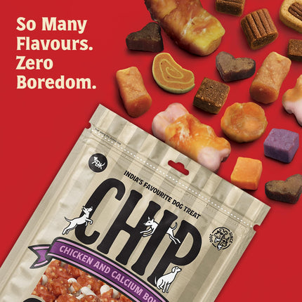 Chip Chops Chicken & Calcium Bone Dog Treat 70gm
