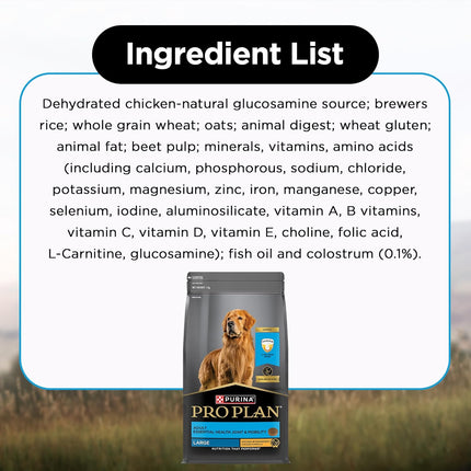 PURINA PRO PLAN Large Breed Adult Dry Dog Food Chicken 1kg (Buy 1 Get 1 Free)