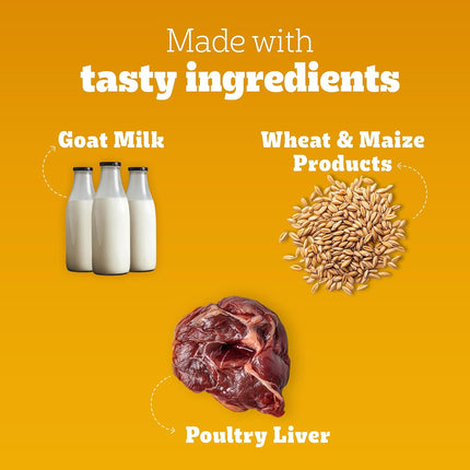 Pedigree Tasty Jerky Goat Milk Flavour Dog Treats 70g