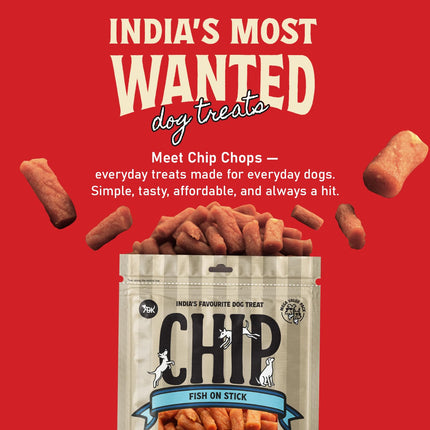 Chip Chops Fish on Stick Dog Treats 70gm & 250gm