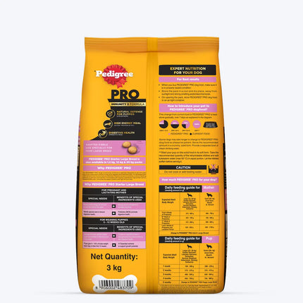 Pedigree PRO Expert Nutrition Lactating/Pregnant Mother & Puppy Starter (3-12 Weeks) Large Breed Dog Dry Food