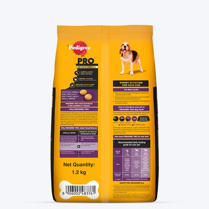 Pedigree PRO Expert Nutrition Adult Small Breed Dogs (9 Months Onwards) Dry Dog Food