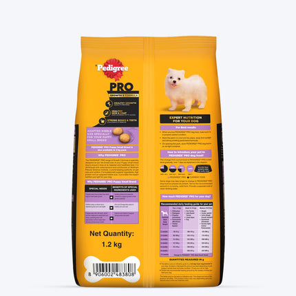 Pedigree PRO Expert Nutrition Small Breed (2-9 Months) Dry Puppy Food