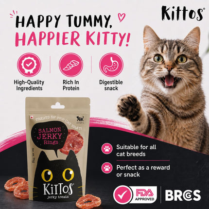 Kittos Purr Fect Salmon Rings Cat Treats