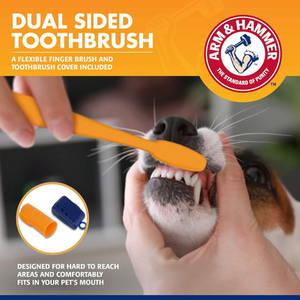 Arm & Hammer Tartar Control Dental Kit for Dogs – Banana Mint Flavor | Advanced Dog Oral Care Kit