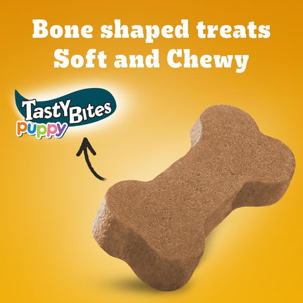Pedigree Tasty Bites Puppy Chewy Treats – Chicken & Mixed Veggies Flavour 50 g